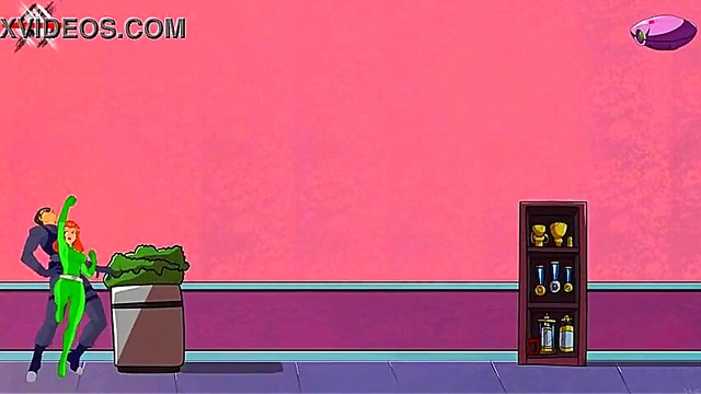 Muscular Anime Babe Sucks Cock Post-Gym for Hot 3D Blowjob Feast