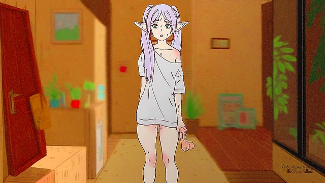 Big-Ass Anime Babe Gets Fucked Hard & Cums Loudly While Music Plays