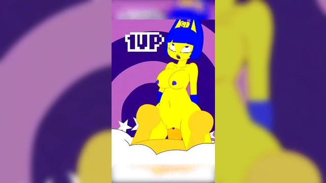 Seductive Step-Sister Anime Game Play Satisfies His Every Craving With Cocksucking