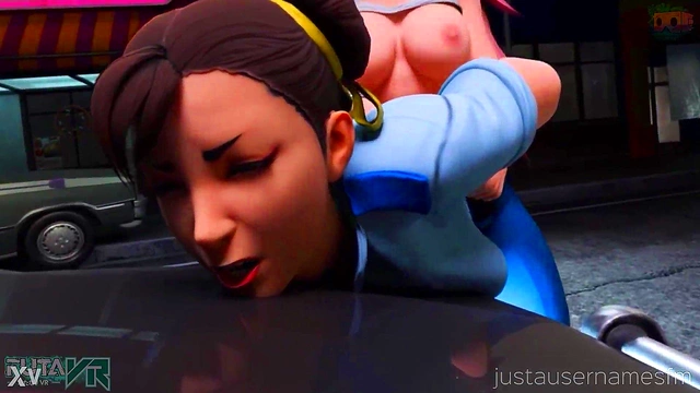 BW Anime Chick Gets Her Big Boobs Squeezed By Dragonball Hero In Bed