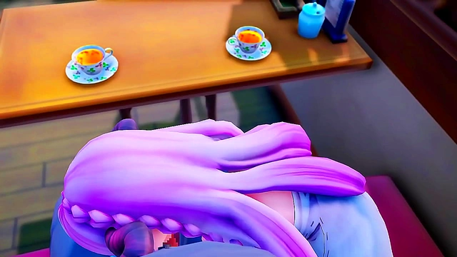 Seductive Anime Archon Gives Head for Rough 3D Oral Sex Scene