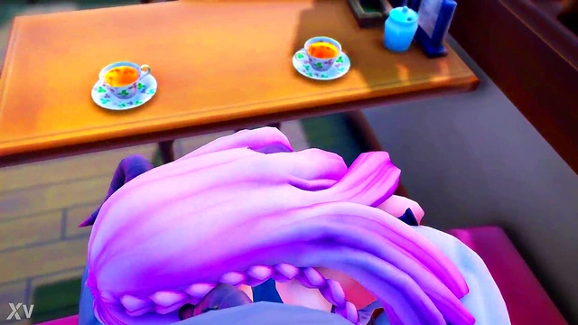 Seductive Anime Archon Gives Head for Rough 3D Oral Sex Scene