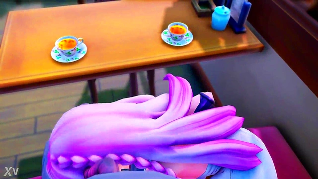 Seductive Anime Archon Gives Head for Rough 3D Oral Sex Scene