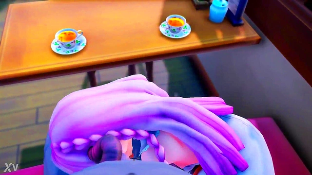 Seductive Anime Archon Gives Head for Rough 3D Oral Sex Scene