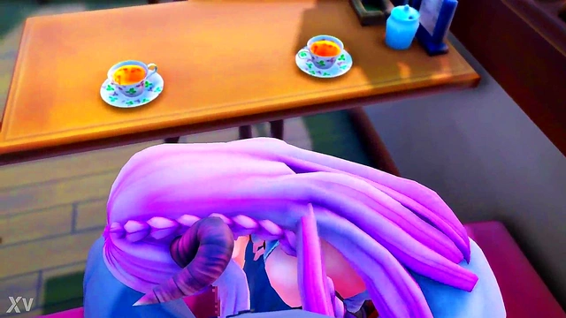 Seductive Anime Archon Gives Head for Rough 3D Oral Sex Scene