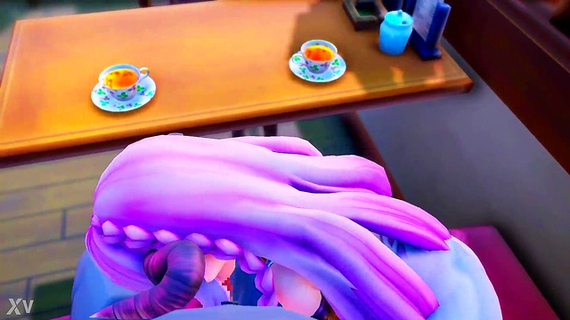 Seductive Anime Archon Gives Head for Rough 3D Oral Sex Scene