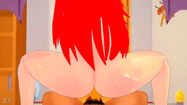 Tsundere Anime Girls Share Big Dick for Hot Oral Sex & Threesome Fantasies