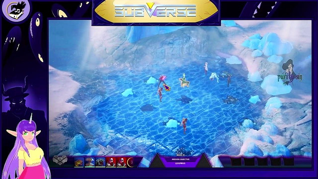 Cute Bunny Babe Gets Naughty in Anime Game Blowjob Scene