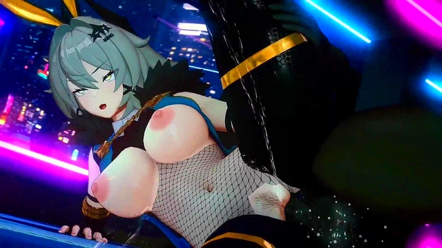 Bonded MILF Submits to Rough Anime Sex for Her Master's Pleasure Game Showdown