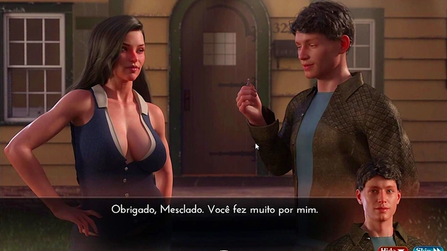 Busty Anime Chick Seduces Player With Her Oppai In School Setting Fantasies