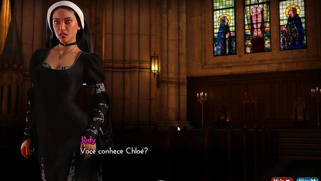 Busty Anime Chick Seduces Player With Her Oppai In School Setting Fantasies