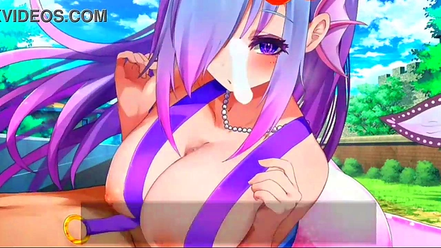 Seductive Anime Babe Ash Gives Hard Metapod Blowjob for Juicy Cum Load