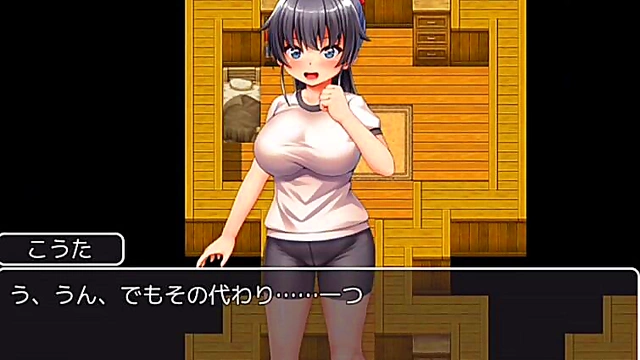 Busty MILF Seduces Animated Hero With Ecchi Sex Scenes & Oppai Play