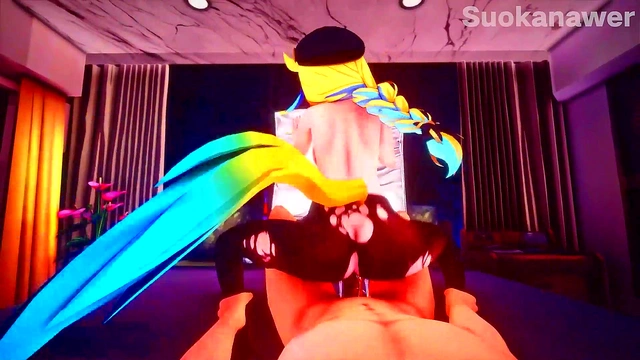 Horny Sarada Trains by Fucking Kaguya & TenTen in Explicit Anime Fantasy Action