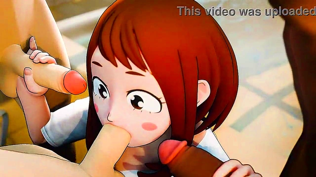Huge Boobies Anime Babe Gives Perfect Blowjob For Juicy Cumshot Delight