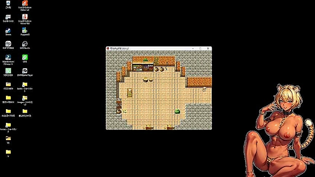 Busty Anime Girl Sucks Dick in Hot Summer Fantasy Uncensored Game Scene