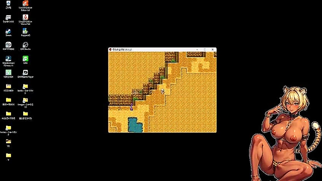 Busty Anime Girl Sucks Dick in Hot Summer Fantasy Uncensored Game Scene