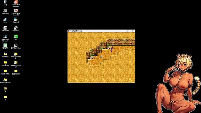 Busty Anime Girl Sucks Dick in Hot Summer Fantasy Uncensored Game Scene