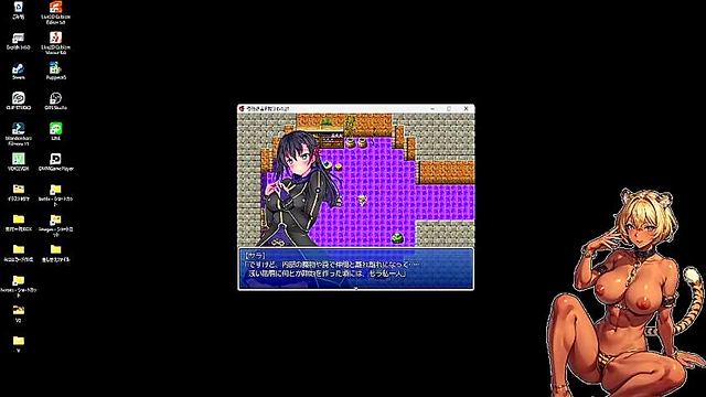 Busty Anime Girl Sucks Dick in Hot Summer Fantasy Uncensored Game Scene