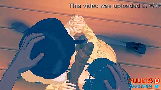 Android 18 Sucks Dick Then Rides It Hard for a Juicy Little Pussy Creampie Orgasm Ride