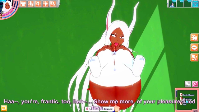 Big-Titted Anime Babe Gives Paizuri In A Sexy Game Scene With Creamy Finish