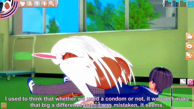 Big-Titted Anime Babe Gives Paizuri In A Sexy Game Scene With Creamy Finish