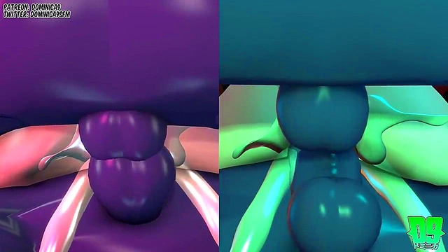 Blonde Futanari Babe Plows A Tight Pussy With Her Throbbing Big Dick In Anime Style