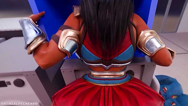 Naughty Viking Warrior Fucks Sim Girl Wildly for Epic BlowJob & Facial Cuming