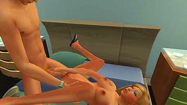 Hot Anime Babe Gets Huge Cock Down Her Throat Till She Swallows It Raw