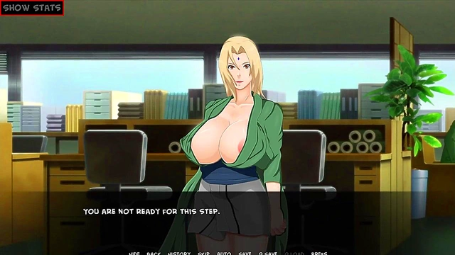 Realistic Anime StepMom Gives Deep Throat Blowjob for Game's Climax Scene