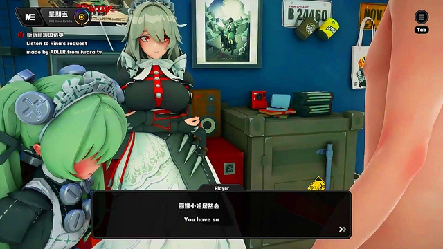 Busty Anime Babe Gives Intense Blowjob Then Receives Her Rewarding Facial Blast