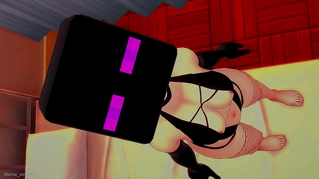 Enderman Cosplay Gets Fucked by Hot Nurse In Infirmary Towel Orgy