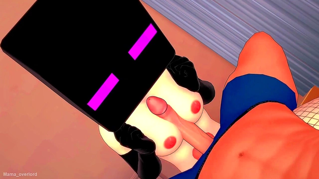 Enderman Cosplay Gets Fucked by Hot Nurse In Infirmary Towel Orgy