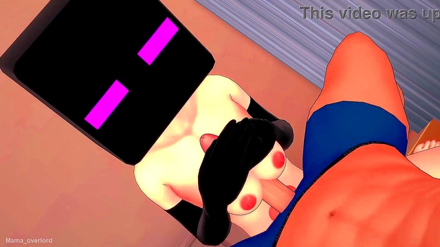 Enderman Cosplay Gets Fucked by Hot Nurse In Infirmary Towel Orgy