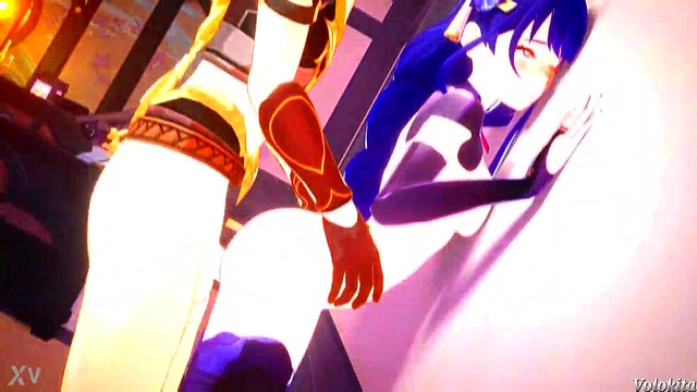 BWs Give Him Massive Hidden BlowJobs in Naughty Anime Game