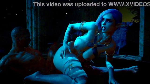 Busty Anime Demon Gets Fucked On Train After Hot Home Date Blowjob & Anal Sex