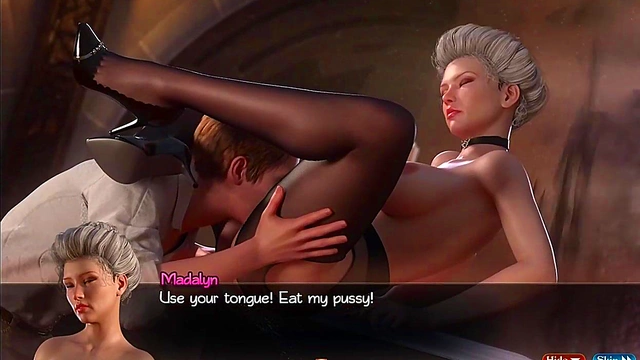 Busty Anime MILF Enjoying Hardcore Sex With Her Toys While Her Toyboy Watches