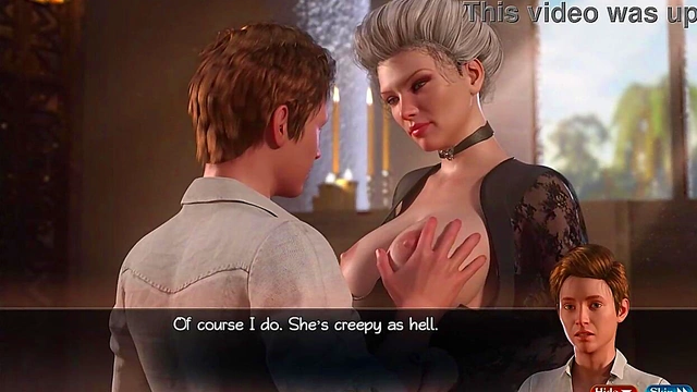 Busty Anime MILF Enjoying Hardcore Sex With Her Toys While Her Toyboy Watches