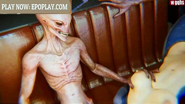 Huge-Cock Anime Girls Get Filled Up in 3D Dating Game Erotica