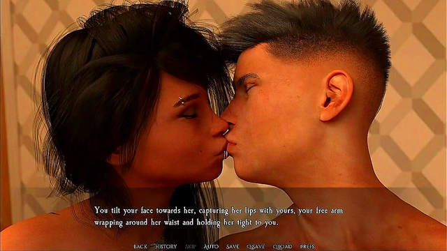 Accidental Touch Leads To Busty Anime Teen's Hardcore Blowjob Fantasy