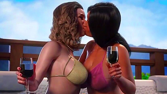 Sweet Foursome Adventure Naughty Anime Girls Share Cock for Wet Nights Pleasures