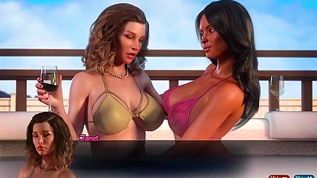 Sweet Foursome Adventure Naughty Anime Girls Share Cock for Wet Nights Pleasures