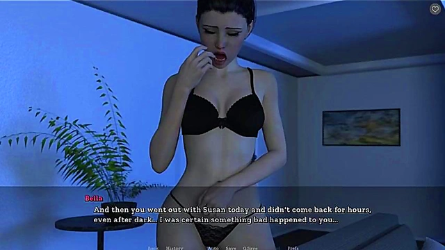 Seductive Step-Sister Gets Fucked Hard for Hot Anime Game Climax