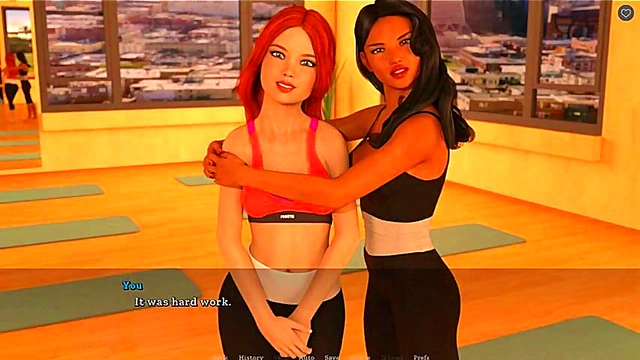 Seductive Step-Sister Gets Fucked Hard for Hot Anime Game Climax