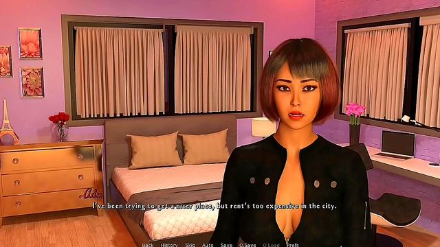 Friend's Tattooed GF Gets Anal Fucked While He Works - Hardcore Anime Sex Scene