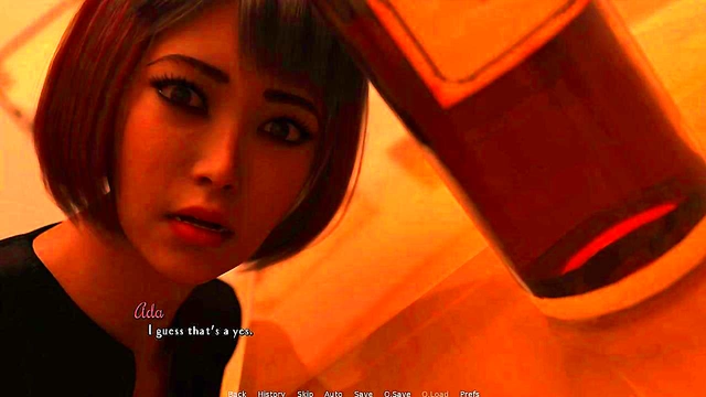 Friend's Tattooed GF Gets Anal Fucked While He Works - Hardcore Anime Sex Scene