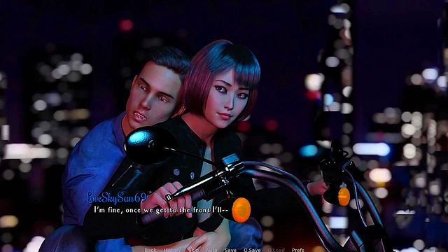 Friend's Tattooed GF Gets Anal Fucked While He Works - Hardcore Anime Sex Scene