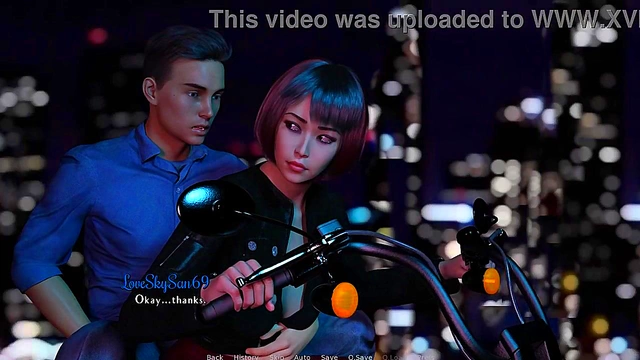 Friend's Tattooed GF Gets Anal Fucked While He Works - Hardcore Anime Sex Scene