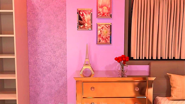 Friend's Tattooed GF Gets Anal Fucked While He Works - Hardcore Anime Sex Scene