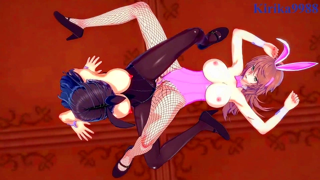 Sexy Sofia Tempts Nadia With Her Sultry Body for Intense 3D Anime Lover's Delight